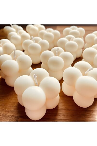 homeartplus 24 adet Bubble Mum beyaz renk