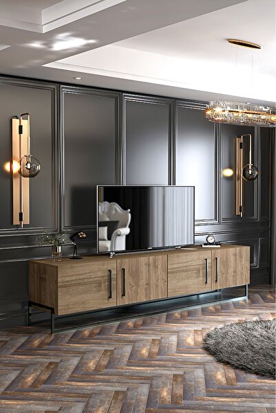 Givayo Mobilya Güneş Tv Ünitesi 180 Cm Demir Ayak