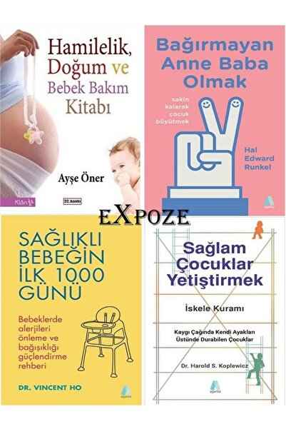 Klan Yayınları Çocuk Seti 4 Kitap Hamilelik, Doğum ve Bebek Bakım Kitabı, Bağ...