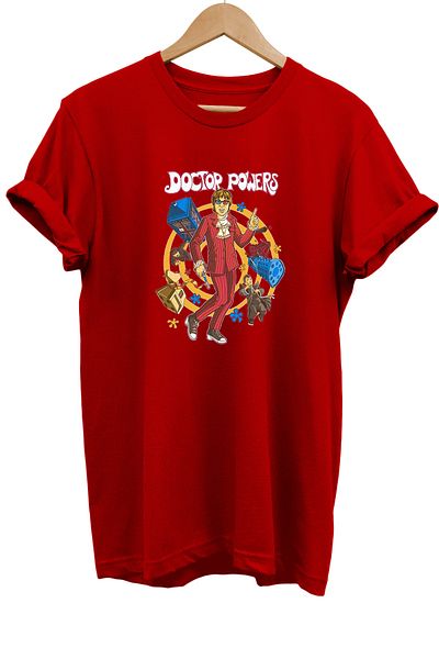 remonz Μπλουζάκι Austin Powers με στάμπα 100% βαμβακερό Basic T-shirt κανονικού μεγέθους