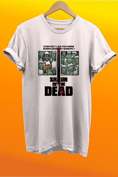 remonz Μπλουζάκι Shaun Of Dead με στάμπα 100% βαμβακερό Basic T-shirt κανονικού μεγέθους