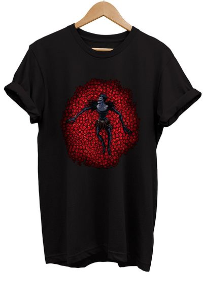 remonz Μπλουζάκι Dead Note Ryuk με στάμπα 100% βαμβακερό Basic T-shirt κανονικού μεγέθους