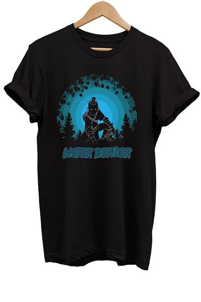remonz Μπλουζάκι Avatar Waterbender με στάμπα 100% βαμβακερό Basic T-shirt κανονικού μεγέθους