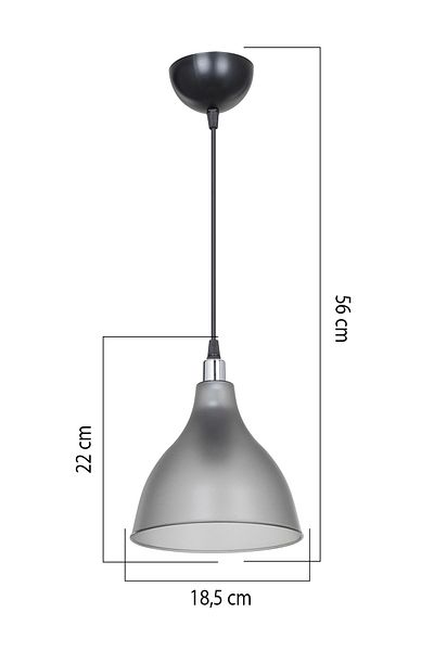 EvLight Zano Smoked Single Pendant Chandelier