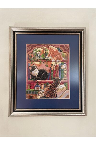 Tam Seramik El Yapımı Kanaviçe Tablo