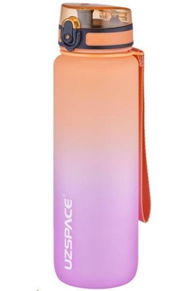 Vagon Uzspace 1000 Ml Motivation Water Bottle Double Color Tritan Water Bottle Orange Purple Bpa Free