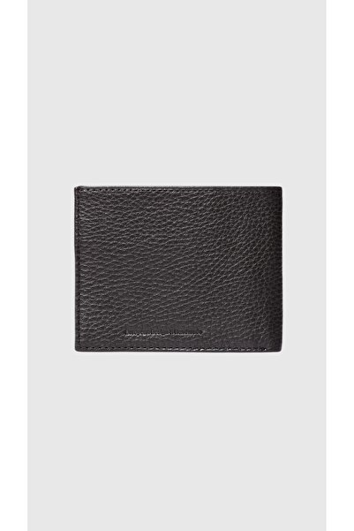 Grande 3744 Genuine Leather Horizontal Men's Wallet Flother Black