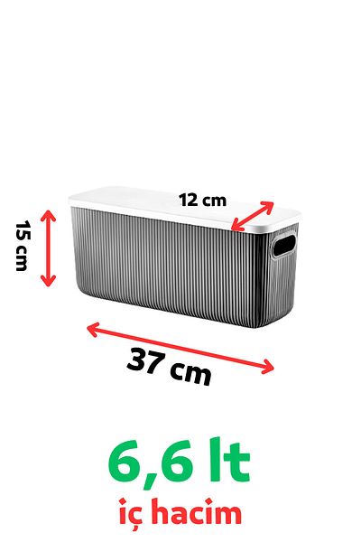 LİGROUND SCANDINAVIAN 3 PIECES 6.6 LT LONG DECORATIVE WITH LID