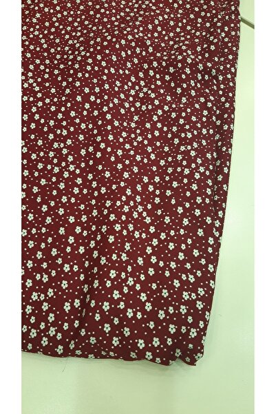 Safir Kumaş Pamuklu Yazlık Elbiselik Çift en Minik Çiçekler(3 metre)