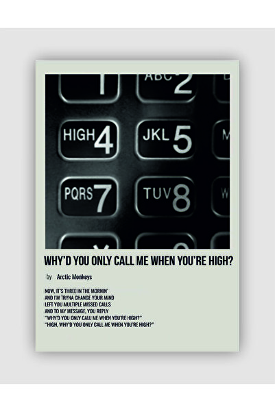 fırsatlar diyarı Arctic Monkeys - Why’d You Only Call Me When You’re High? AM...