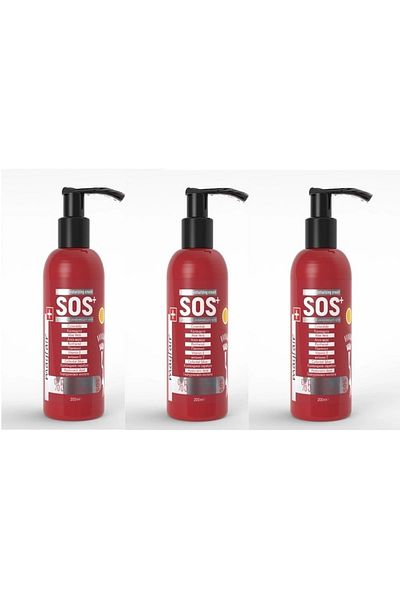 Mayfair S.o.sكريم ترطيب مكثف فعال ضد حروق الشمس 200 مل × 3 SOS لوشن ترطيب مكثف