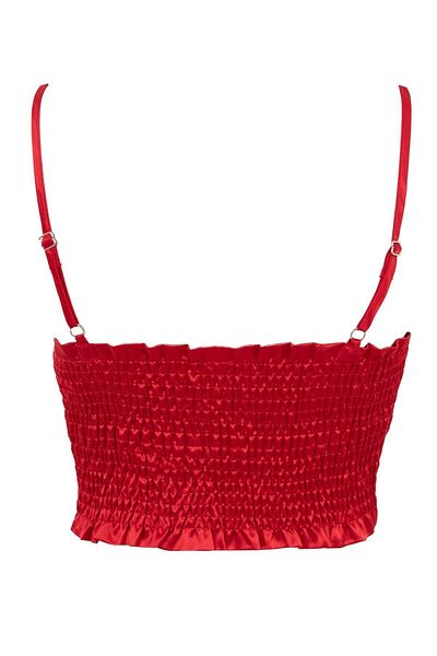 DeFacto Fall in Love Regular Fit Heart Patterned and Tulle Detailed Rope Strap Ball