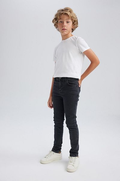DeFacto Boy's Slim Fit Slim-Fit Slim-Fit Slim-Fit Jeans Pants A7729A823Wn