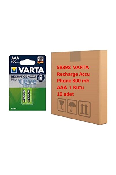 Varta 58398-2 Şarjlı Pil Aaa 800mah 10 Adet