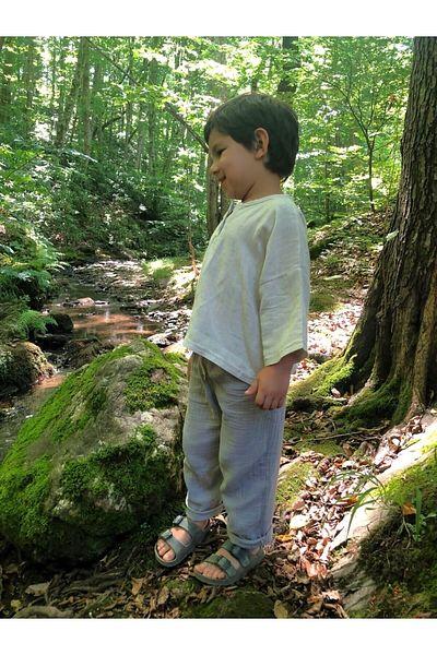 BEBEĞİME ÇORAP Pantaloni organici din muselina 1-6 ani fetita-baiat bebe/copil