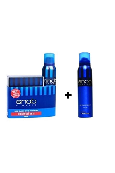 Snob Erkek Parfüm Seti + Snop Deodorant 150 Ml