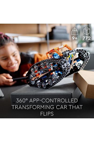LEGO Technic 42140 - Car Loving Transformation Vehicle, Creative Toy for Kids, Operated Application