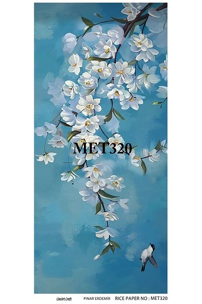 LİNEART Brass Decopage Paper 30x60cmNo:MET320