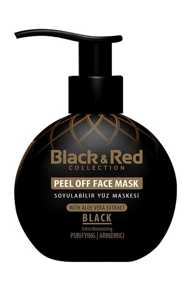 Black Red Black & Red Peel-Off Black Face Mask Purifying 250 ml - Clay Face Mask with Forest Fruits 400gr