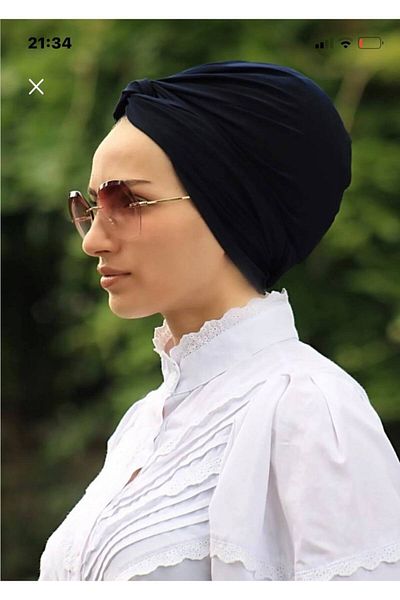 Nilbutik Ready Model Wrapped Bonnet