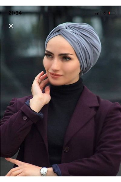 Nilbutik Ready Model Wrapped Bonnet