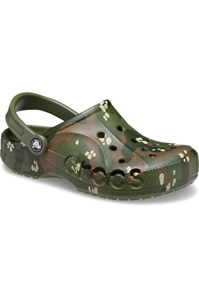 Crocs 206230-309 Baya Seasonal Printed Clog Erkek Yeşil Terlik