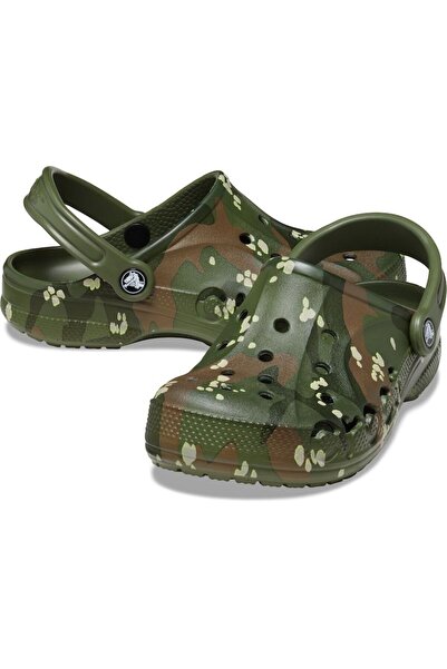 Crocs 206230-309 Baya Seasonal Printed Clog Erkek Yeşil Terlik