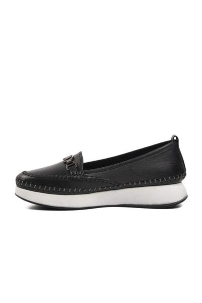Voyager 9101 Pantofi casual de damă din piele naturală neagră