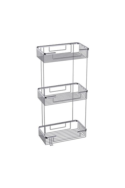 Duxxa Plaza 25x15 Köşe Şampuanlık Raf 3 Katlı A.597