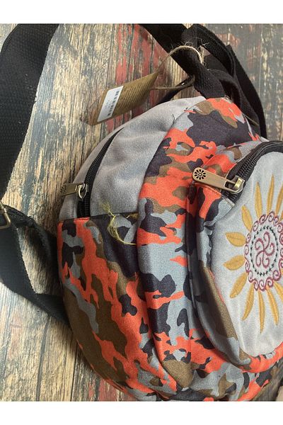 Street Bag Fargin Ethnic Authentic Bohemian Round Backpack Daily Travel Backpack