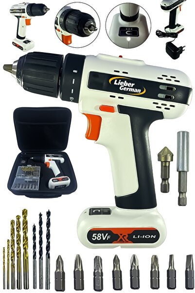 Lieber German Kendinden Bataryalı 58Vf Titanyum Sargı Tek Şarj x3 Saat Kullan...