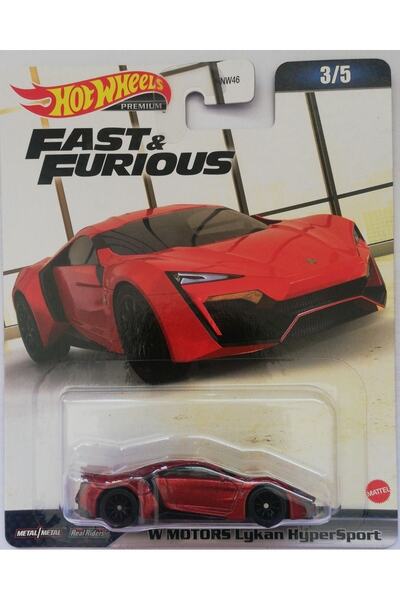 HOT WHEELS Fast Furious Özel Seri Premium Koleksiyon Araba W Motors Lykan Hypersport