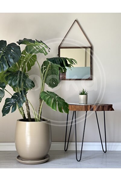 odka Armut Model Saksı Tabaklı H: 40cmX32cm Bej