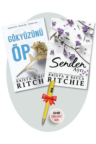 MARTI YAYINCILIK Kiss the Sky + Apart from You Krista & Becca Ritchie 2 Book SetAlfa Moda Licensed Pen Gift