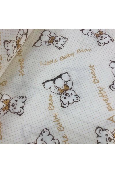 daisy star Cotton Flannel Fabric-price of 1,50 meters