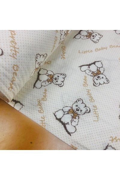 daisy star Cotton Flannel Fabric-price of 1,50 meters