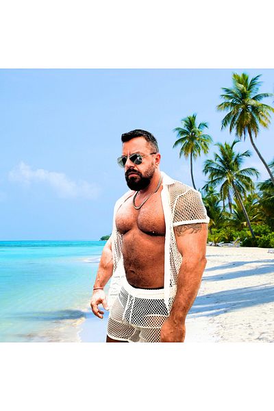 turcobear Men's Mesh Shirt