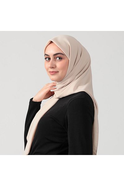 ipekistanbul Μαντήλι Medina Silk 110 x 110 cm - Μπεζ