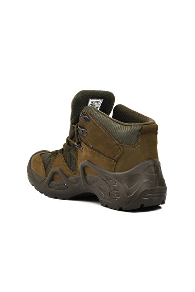 Scooter P1492 Khaki Nubuck Genuine Leather Waterproof Men's Outdoor Boots