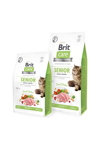 Brit Care Senior Hypo_Allergenic için Tavuklu Tahılsız Yaşlı Kedi Maması 2 kg