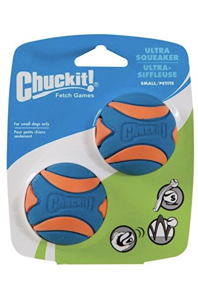 Chuckit !كرة لعب للكلاب بصوت عالٍ مكونة من قطعتين (حجم صغير)