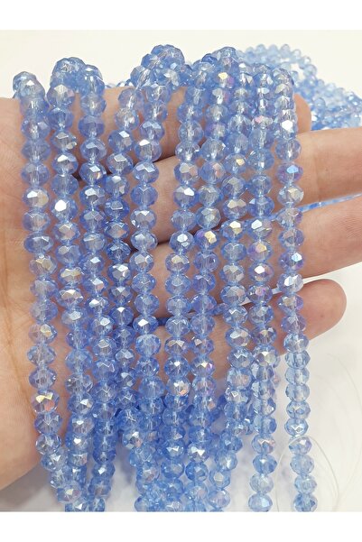 CRYSTALSHOP 6mm svetloplave kristalne perle (10 niti)