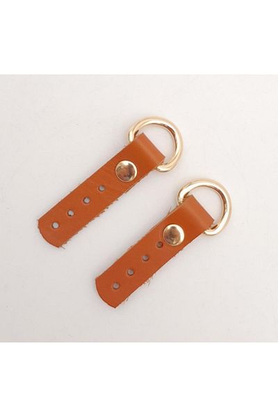 angel çanta aksesuar Angel Bag Accessory Real Leather Orange Tan Shoe (Böce) Light Gold Metal