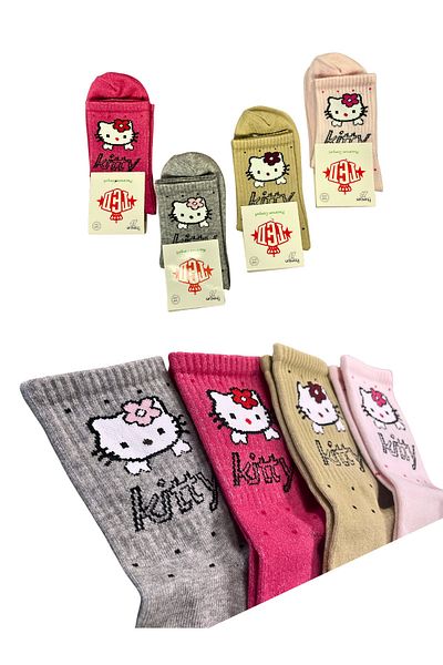 New Ted Socks Цветни колежански чорапи Унисекс памучни чорапи/36-43/4 ЧИФТА/КОМПЛЕКТ