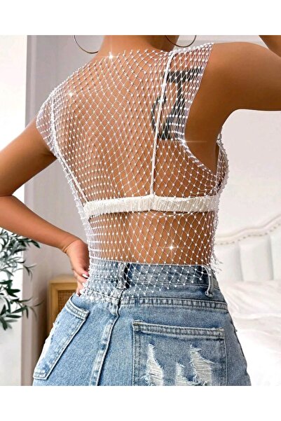 ŞAHPERA BUTİK Кришталевий камінь Детальний кроп-парео