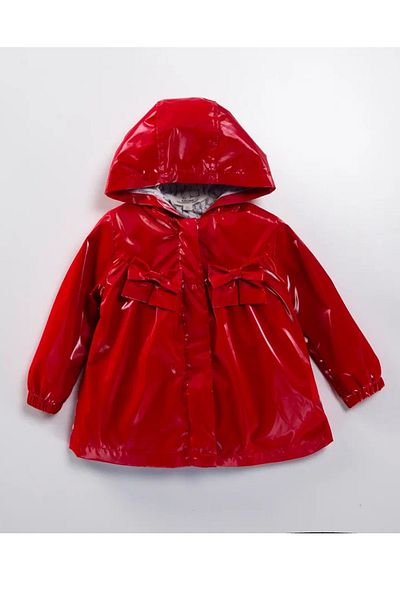 Midimod Gold 2-6 Years Old Ribbon Hooded Seasonal Girl's Raincoat