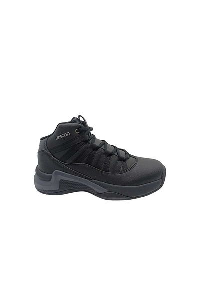 Lescon Παπούτσια μπάσκετ Bounce Unisex Μαύρα με κορδόνια