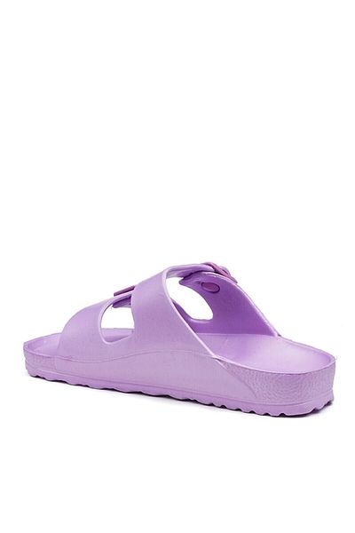 Allyup Λευκά λιλά Unisex σανδάλια - Διπλό λουράκι, πόρπη, ρυθμιζόμενο ελαφρύ άνετο μαλακό 133