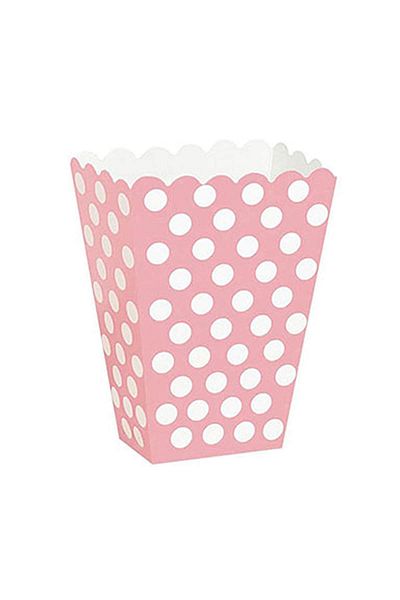 Say Pink Polka Dot Popcorn Box