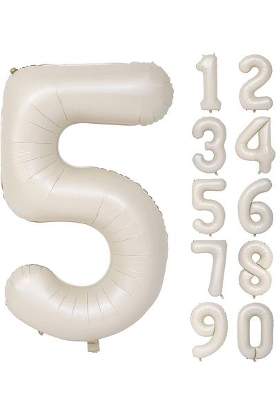 Bkmc 5 Years 74 Cm Cream Age Foil Balloon